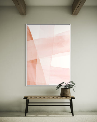 Blush &amp; Copper Abstract