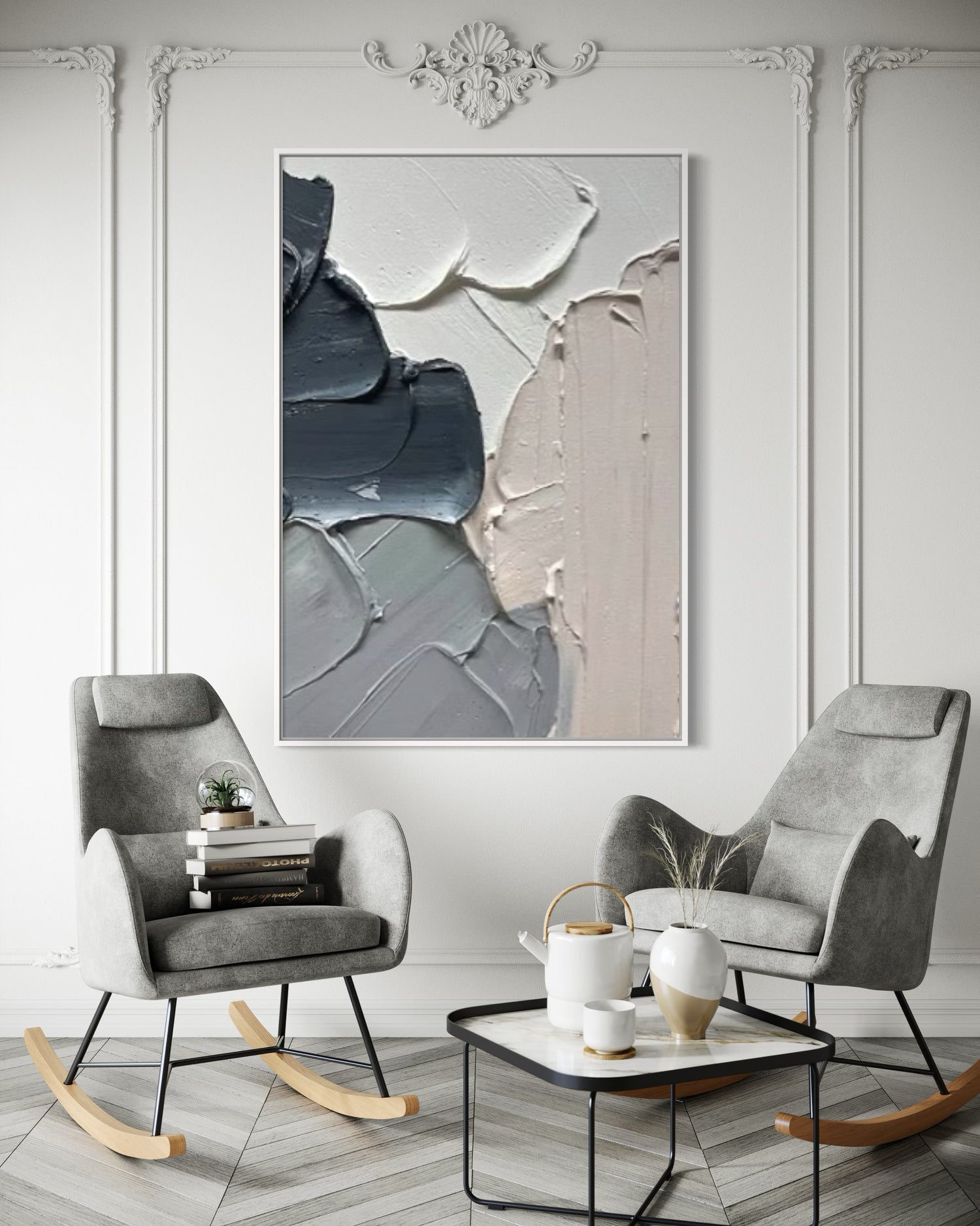 Muted Pathways 2 Arte da Parete Grigia