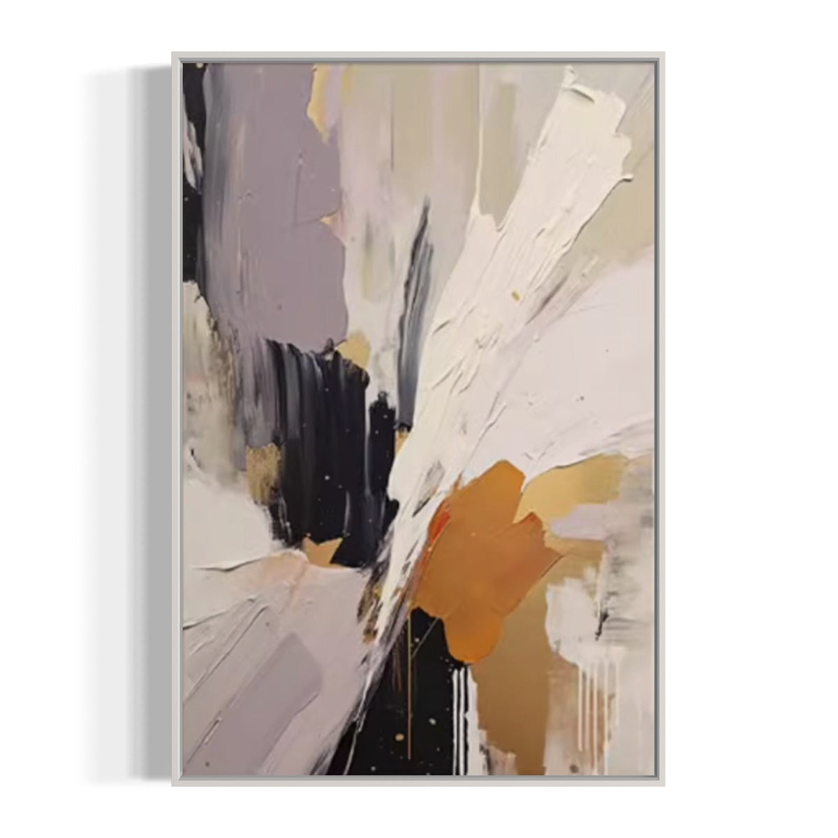 Resonance of Light - Hand Painting Abstrakte Kunstgemälde