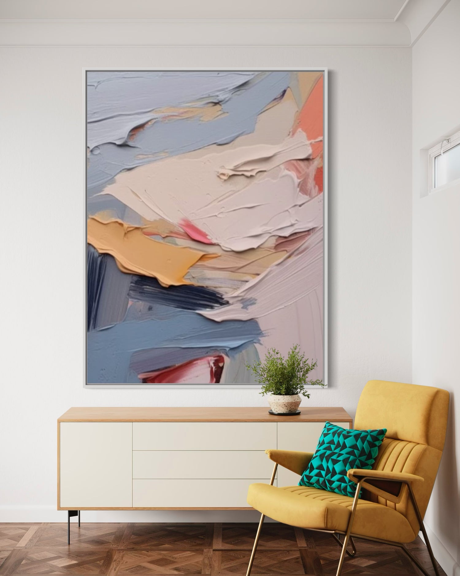 Waves of Tranquility 1 ピンクウォールアート