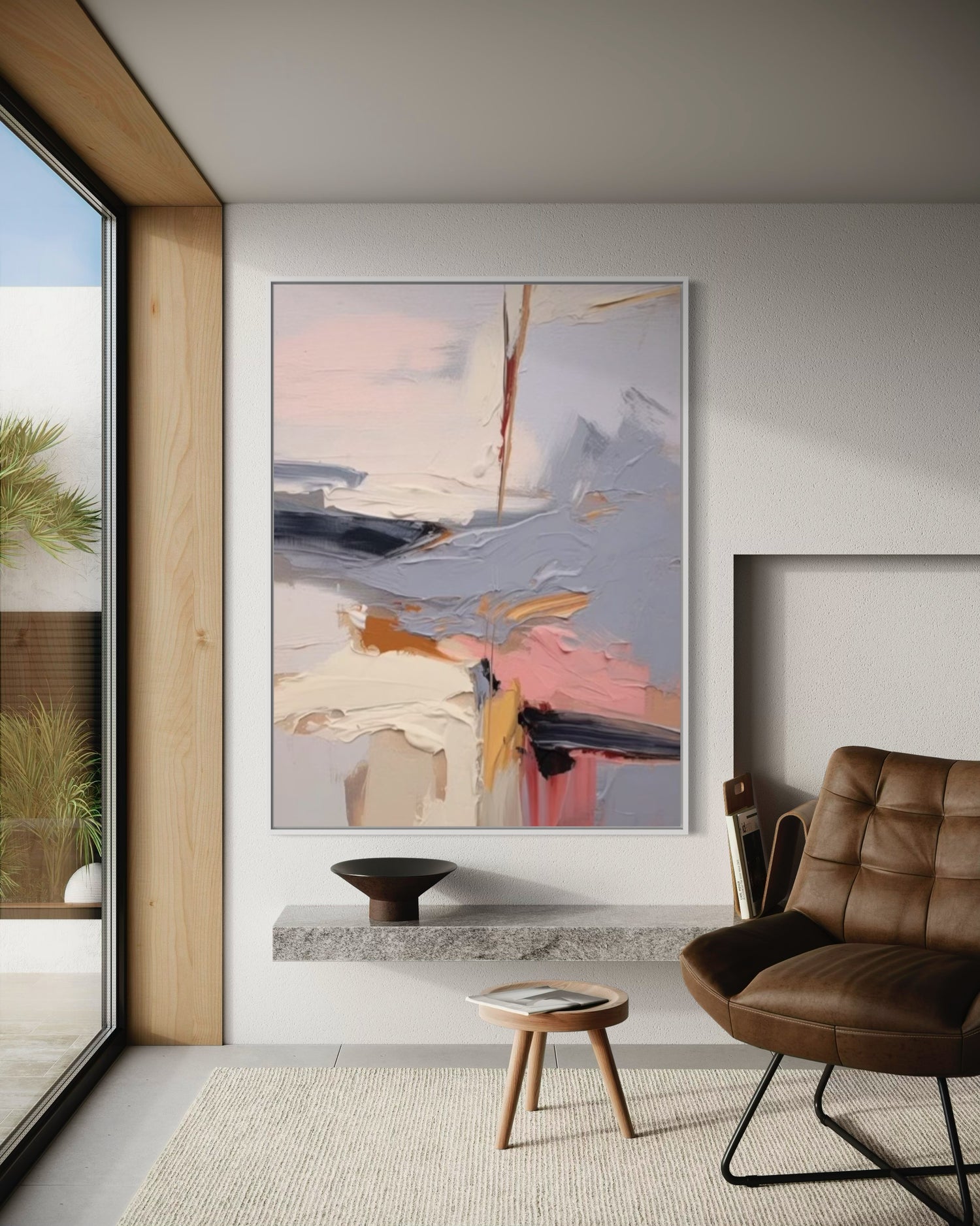 Waves of Tranquility 2 ピンクウォールアート