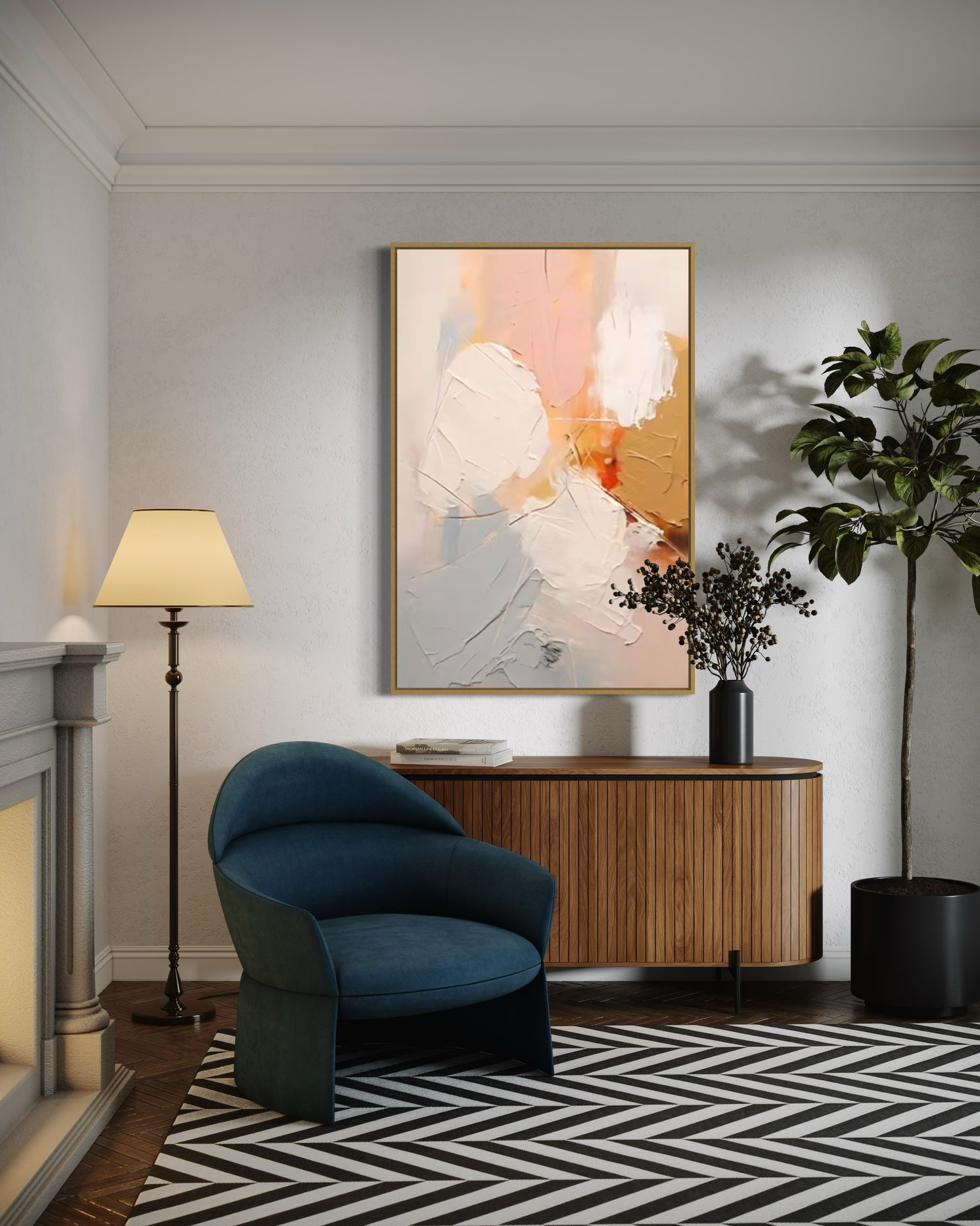 Whispers of Light ピンクウォールアート