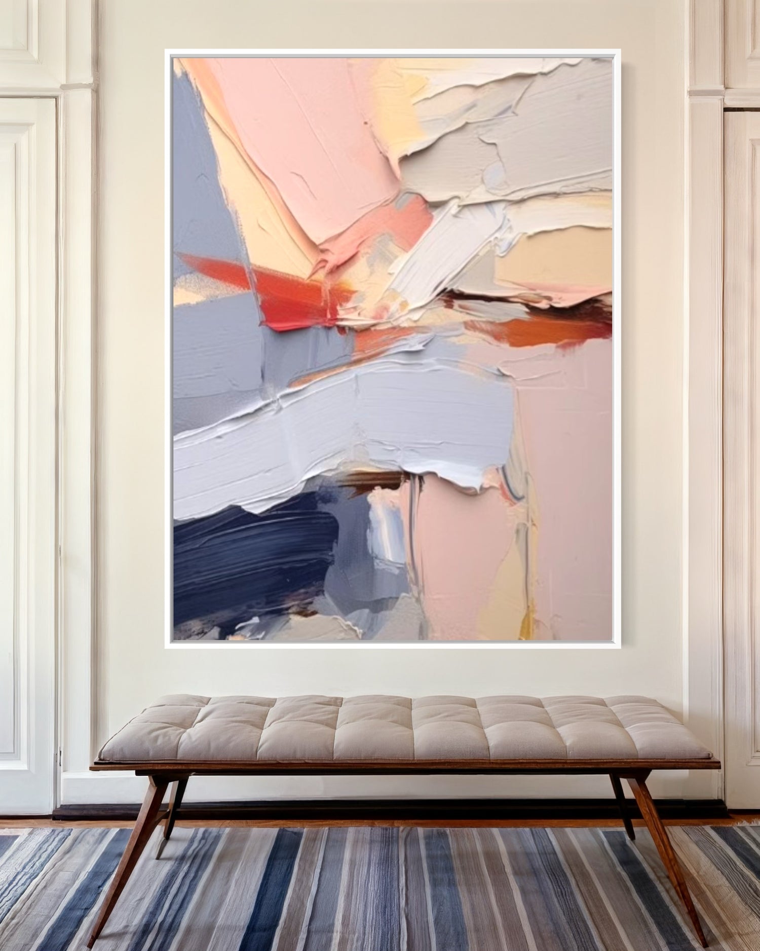 Waves of Tranquility 3 ピンクウォールアート