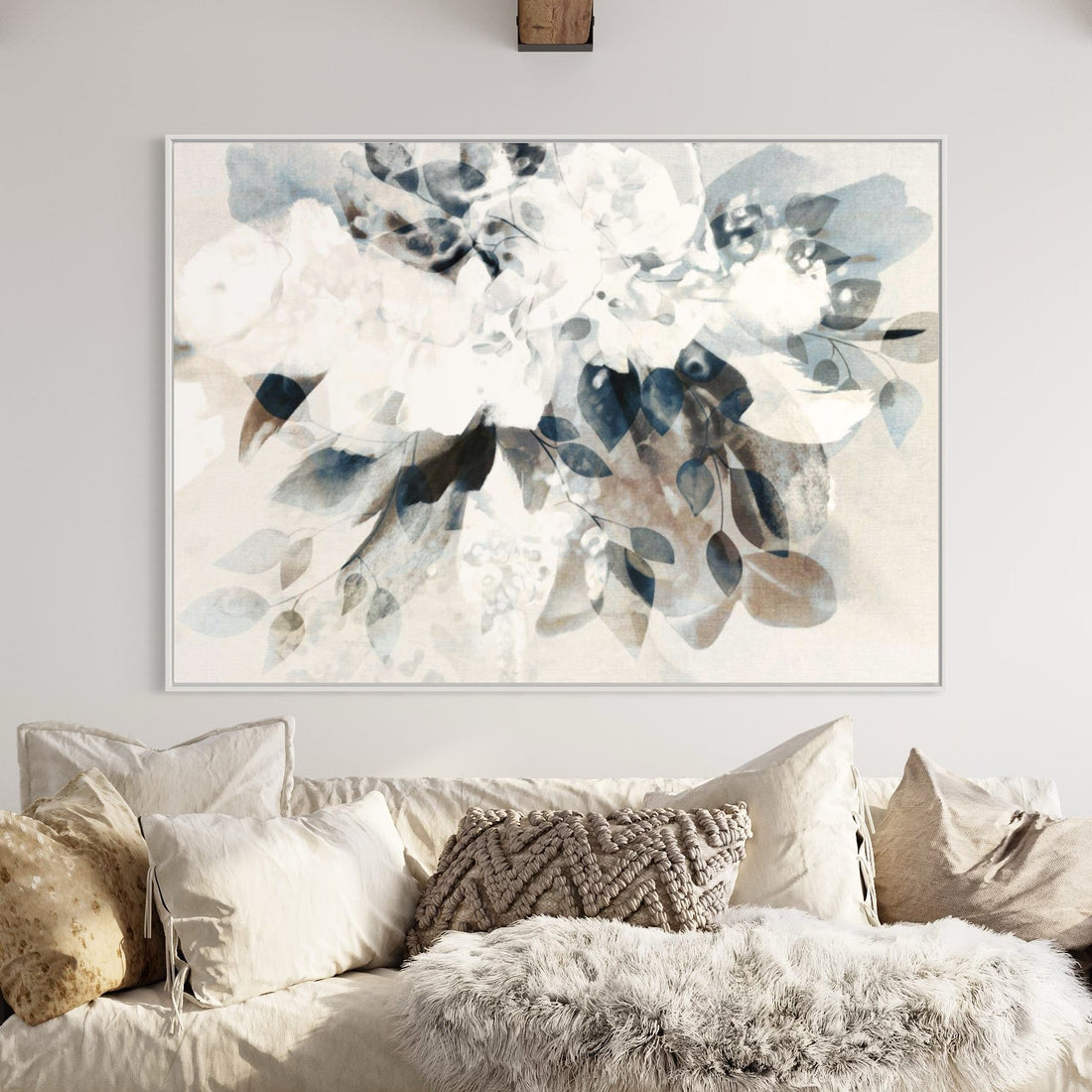 Blue Abstract Bouquet - Hand Painting