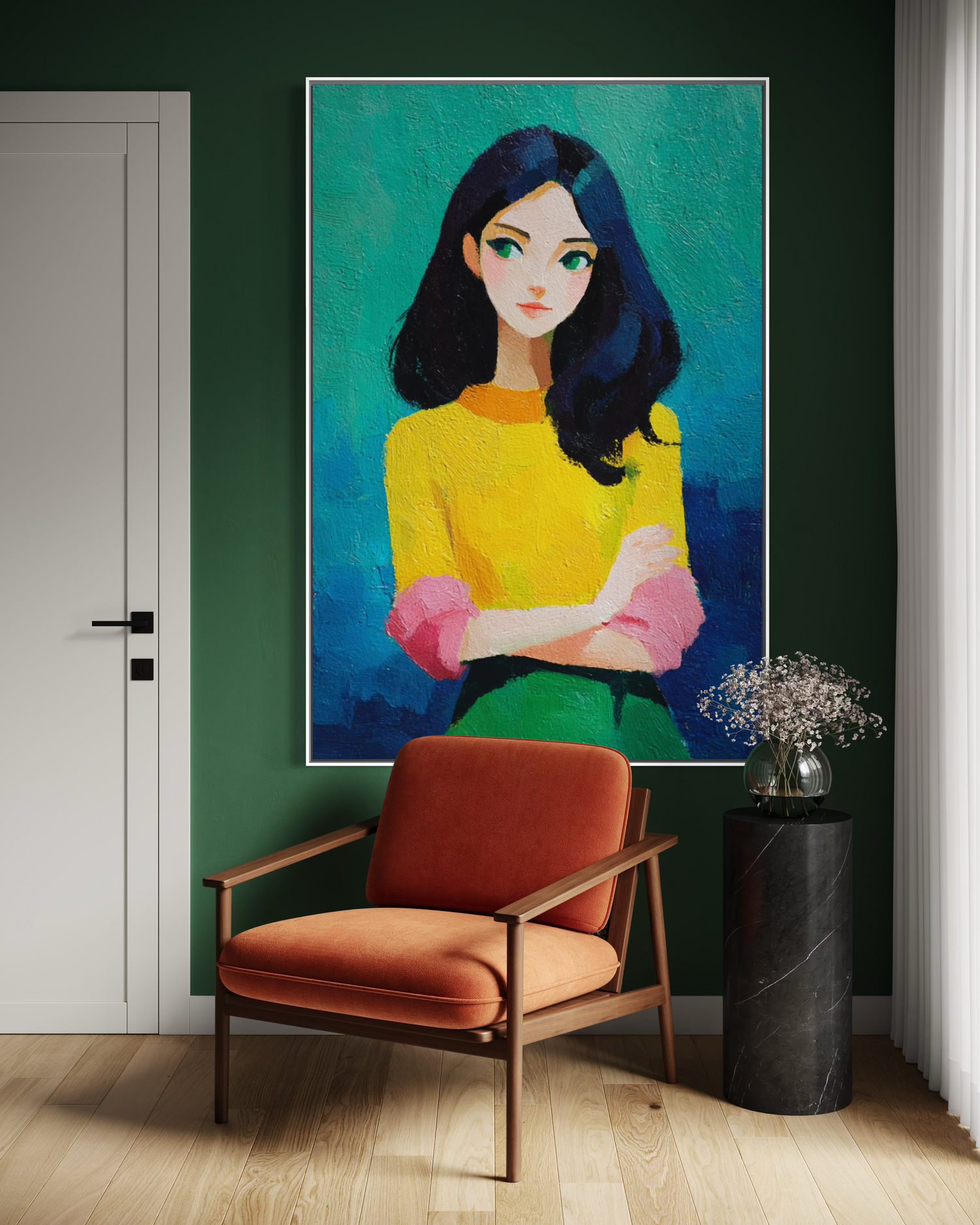 Quiet Confidence Wandkunst für das Wohnzimmer