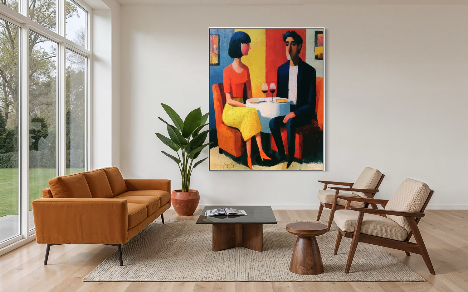 An Evening Together غرفة المعيشة جدار الفن