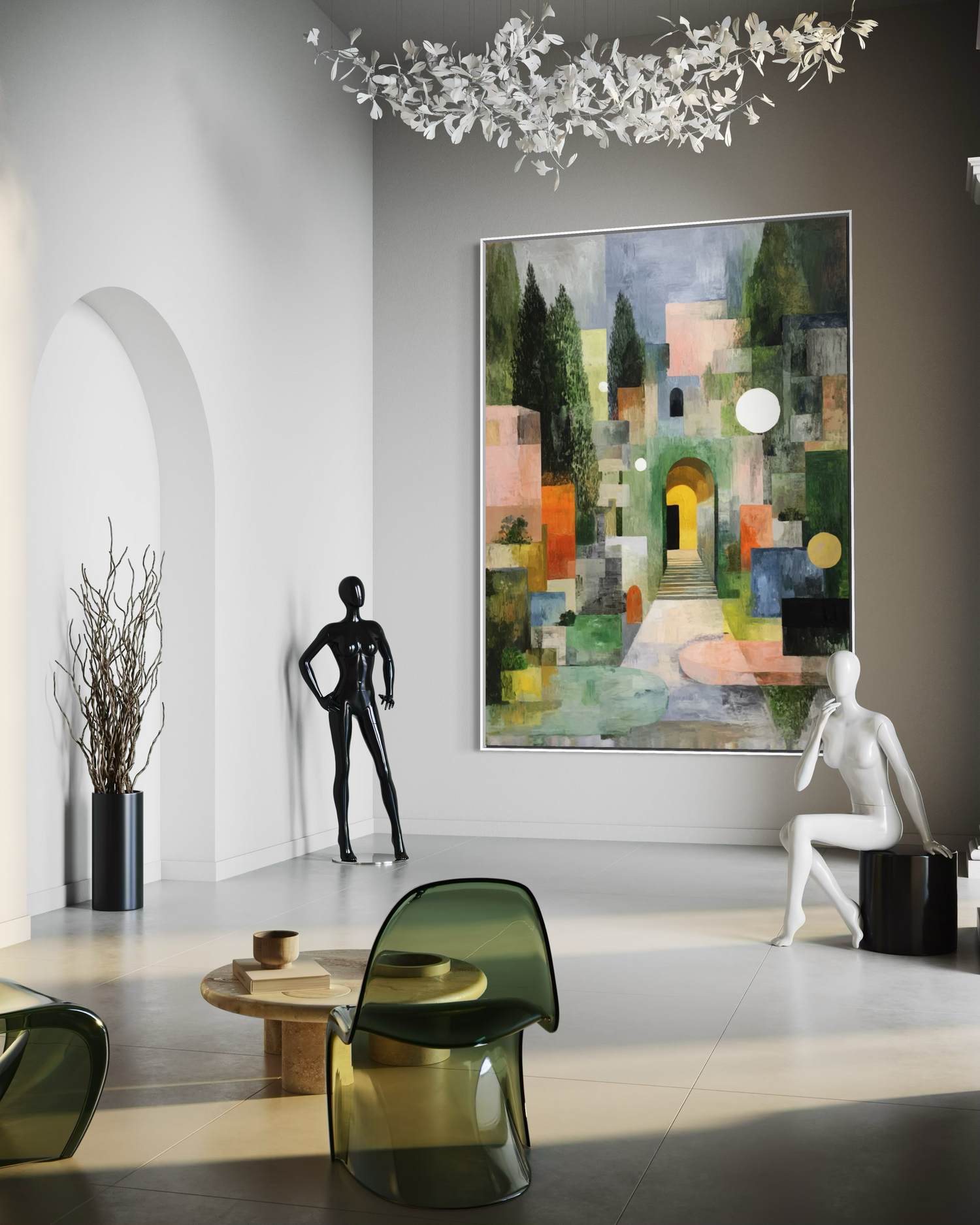 The Hidden Courtyard Wandkunst für das Wohnzimmer