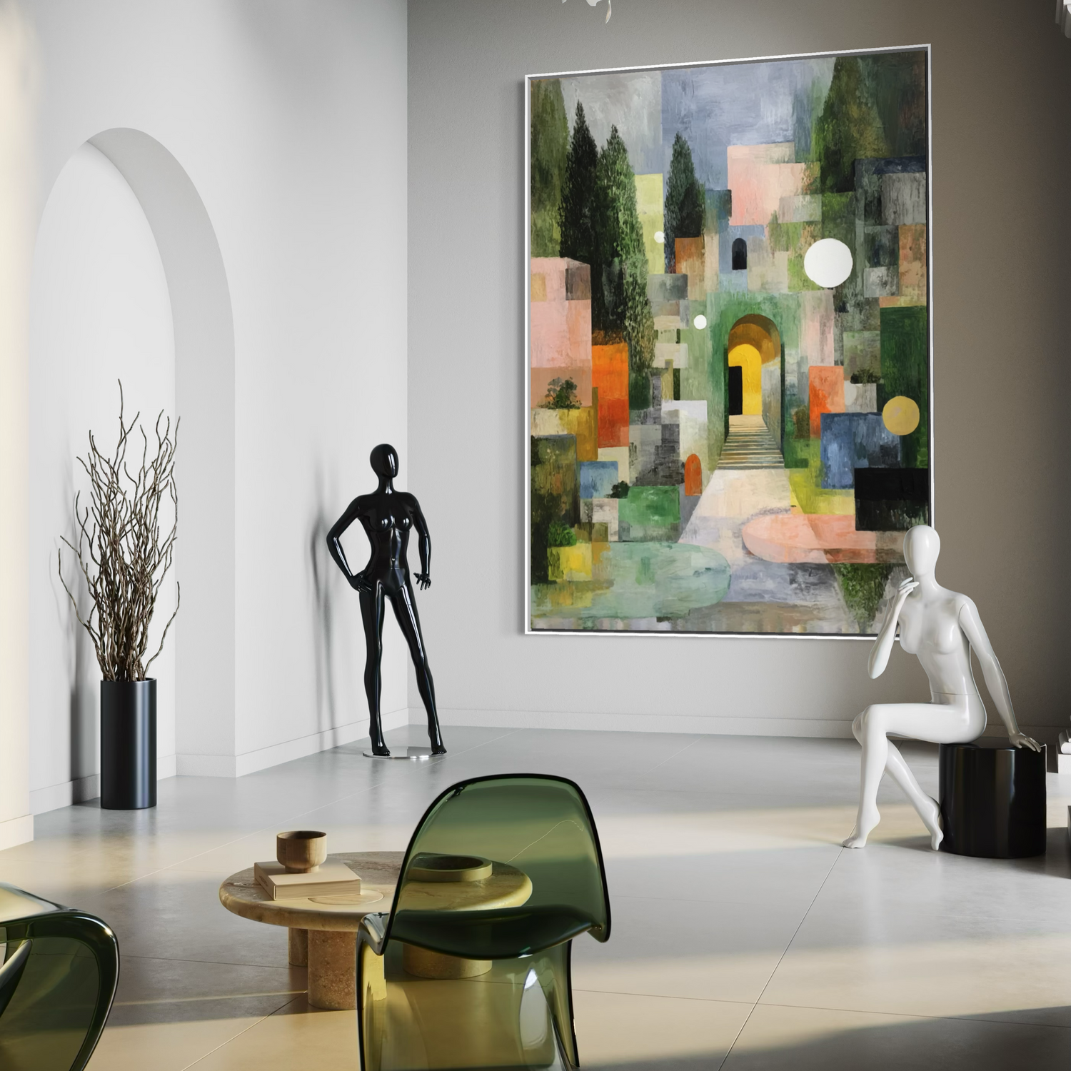 The Hidden Courtyard Wandkunst für das Wohnzimmer