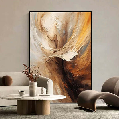 Taupe Tides - Hand Painting