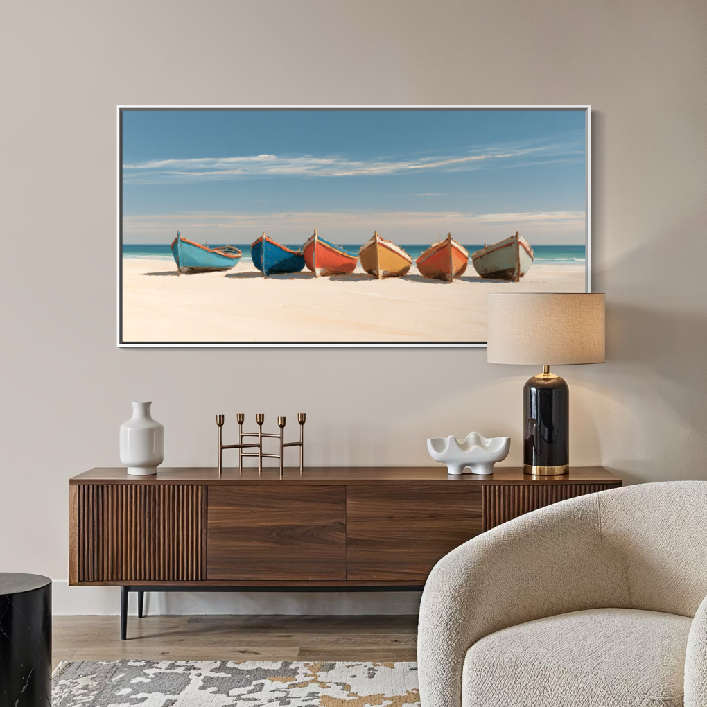 The Calm Shoreline - Hand Painting