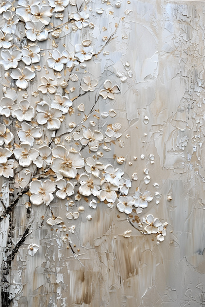 Ivory Petal Relief