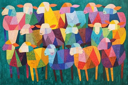 Joyful Crowd in Color