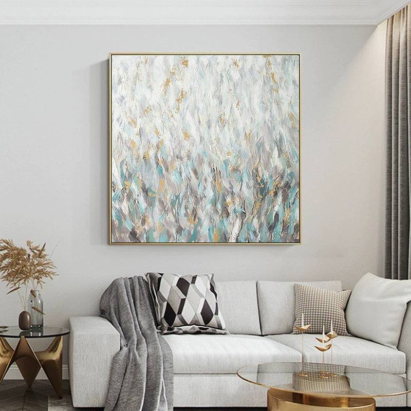 Mist Over Quiet Fields - Hand Painting 