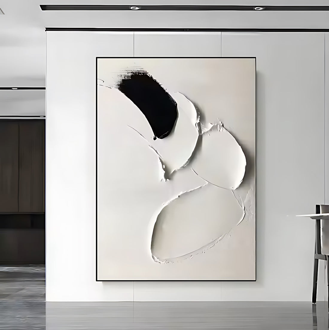 New Minimalism Textured Art - Hand Painting