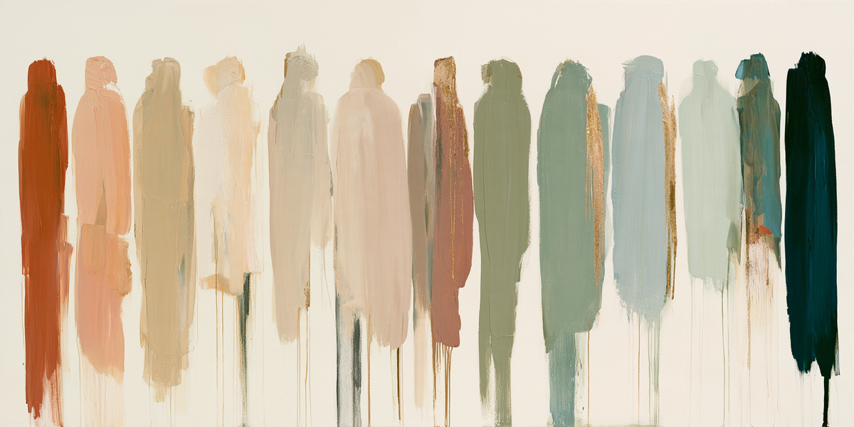 Panoramic Abstract Figures