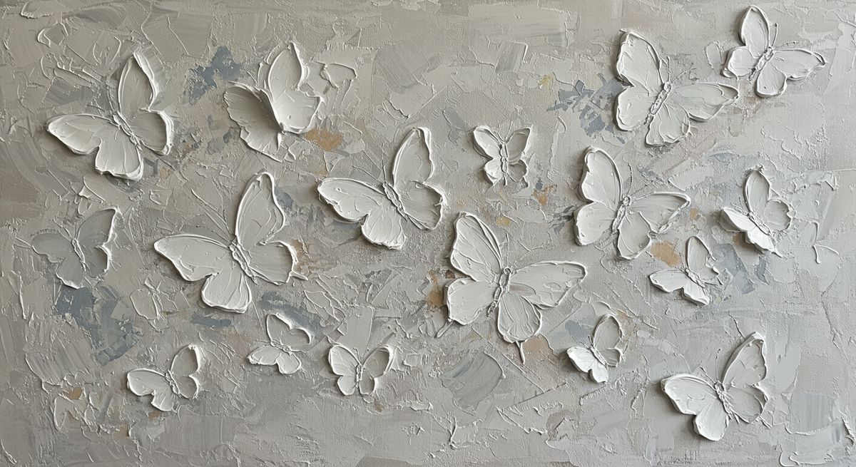 Porcelain Butterflies - Hand Painting 
