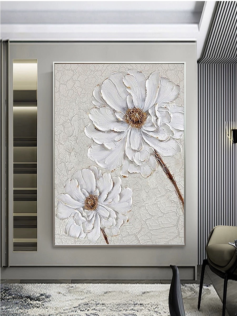 Porcelain Petals Canvas Wall Art
