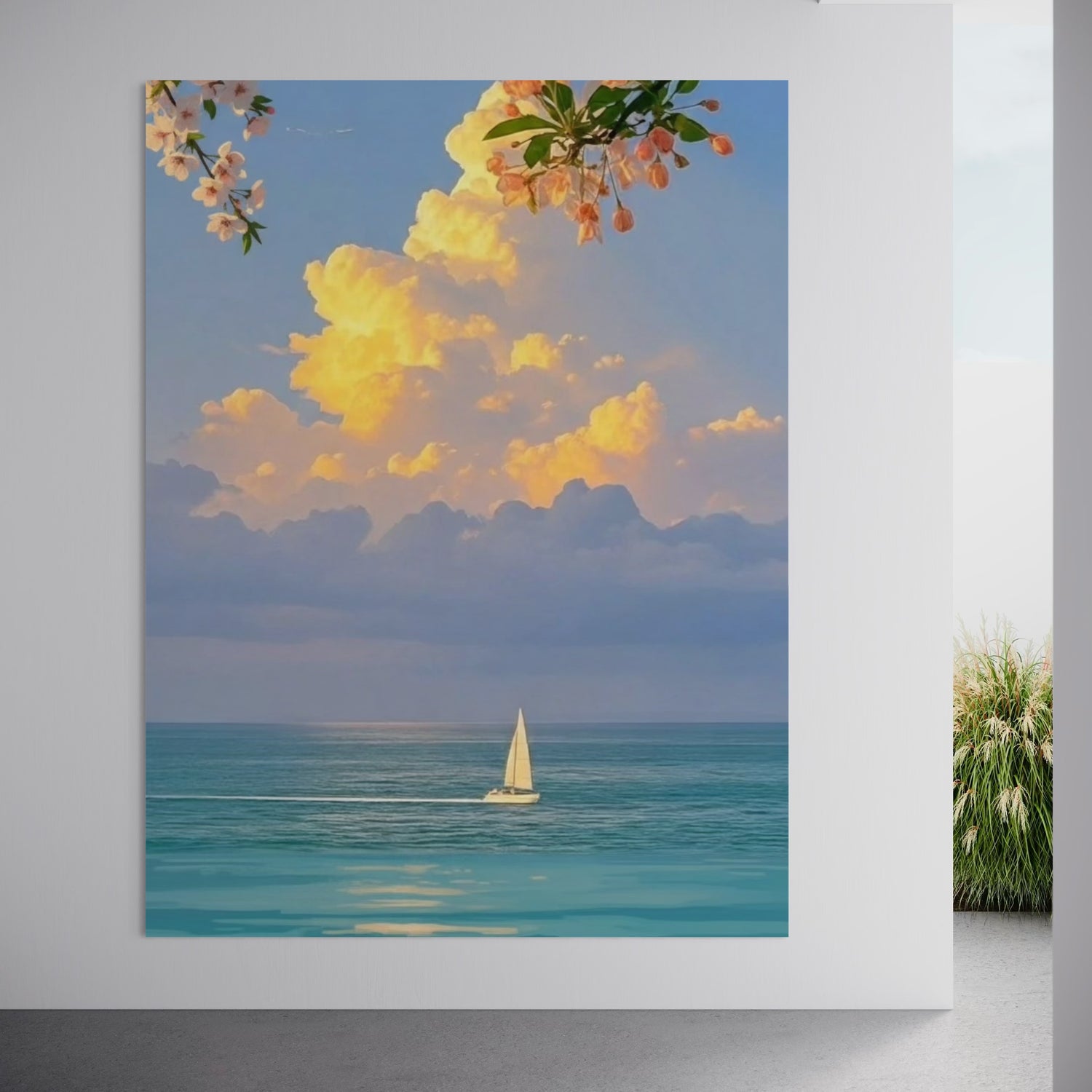 Quiet Bloom Blue Wall Art