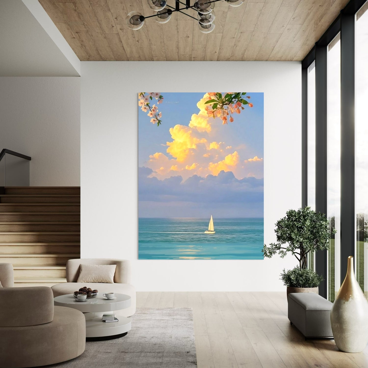 Quiet Bloom Blue Wall Art