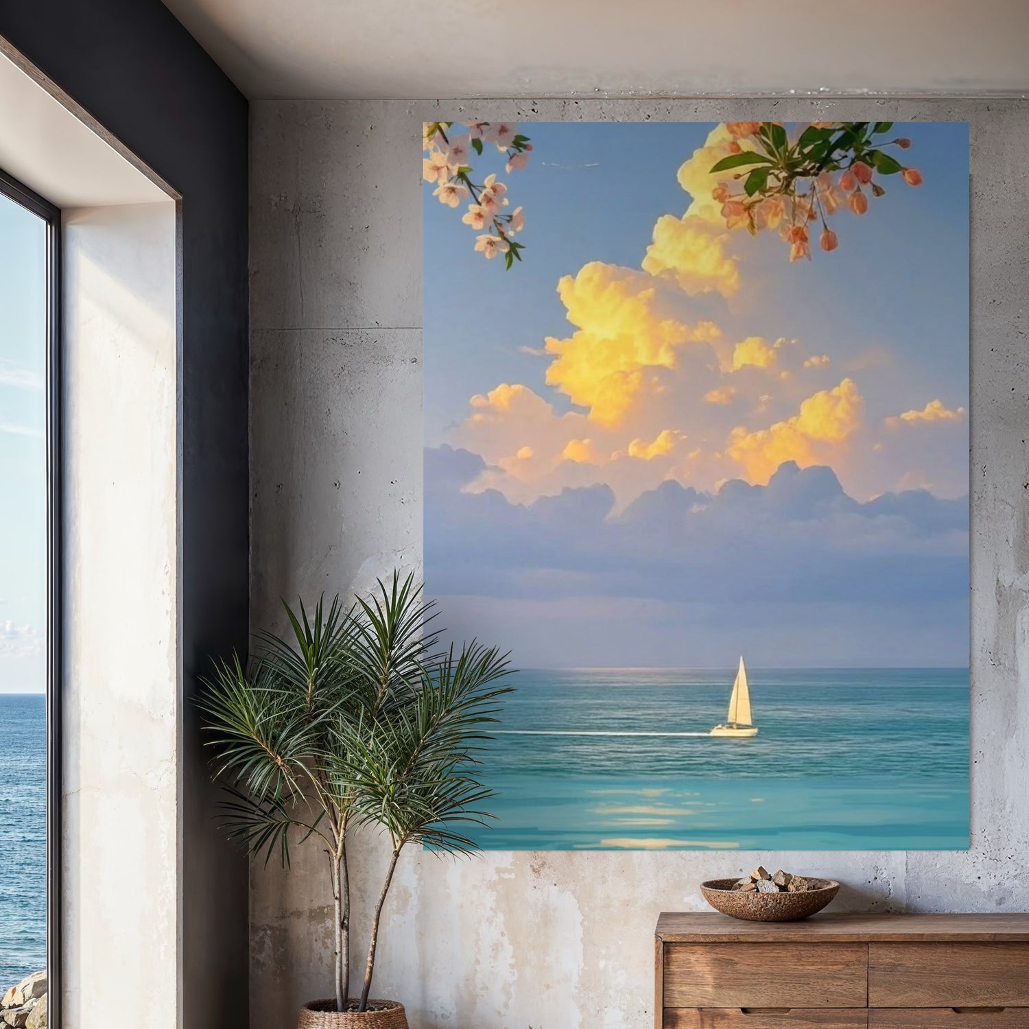 Quiet Bloom Blue Wall Art