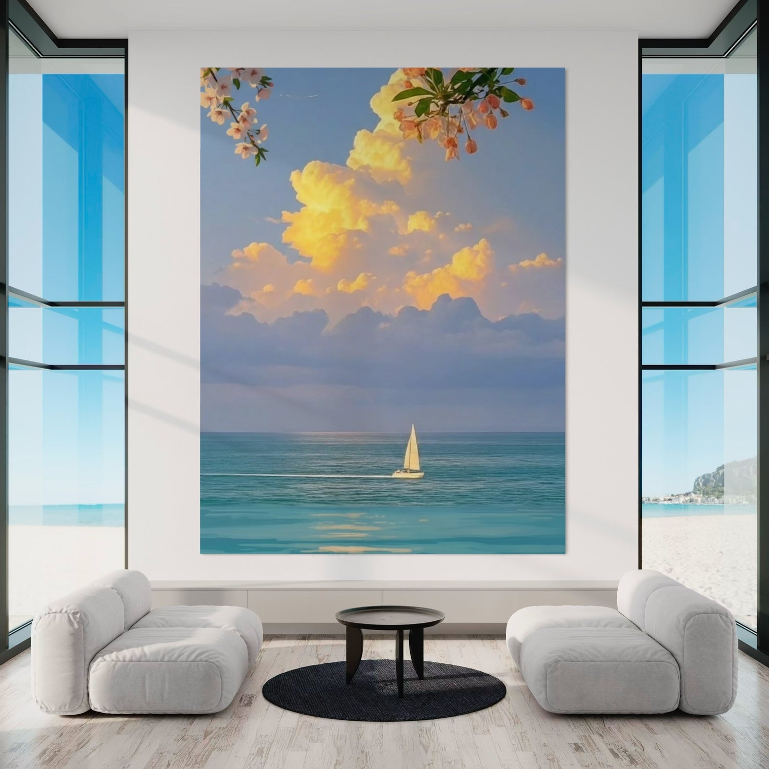 Quiet Bloom Blue Wall Art