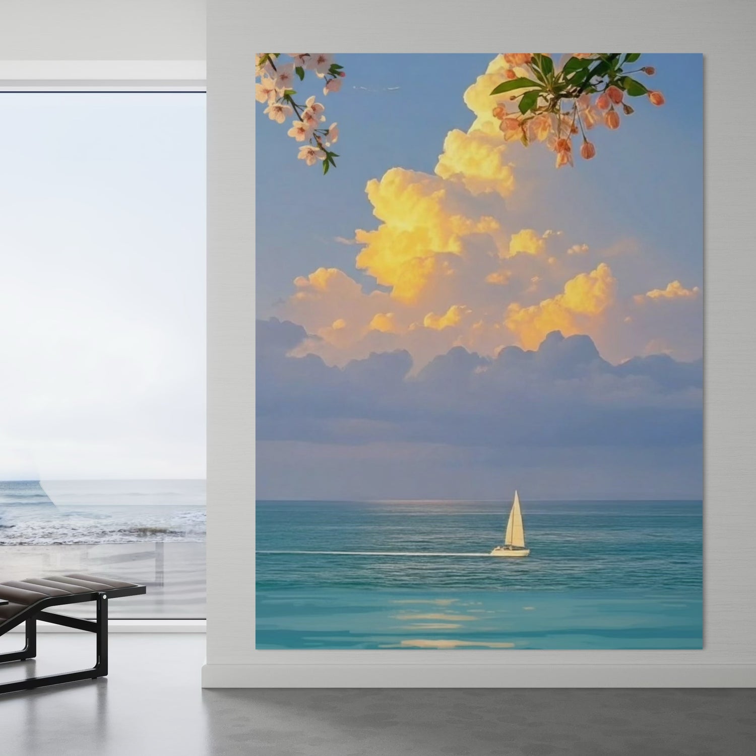 Quiet Bloom Blue Wall Art