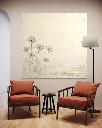 Quietude in Bloom - Hand Painting