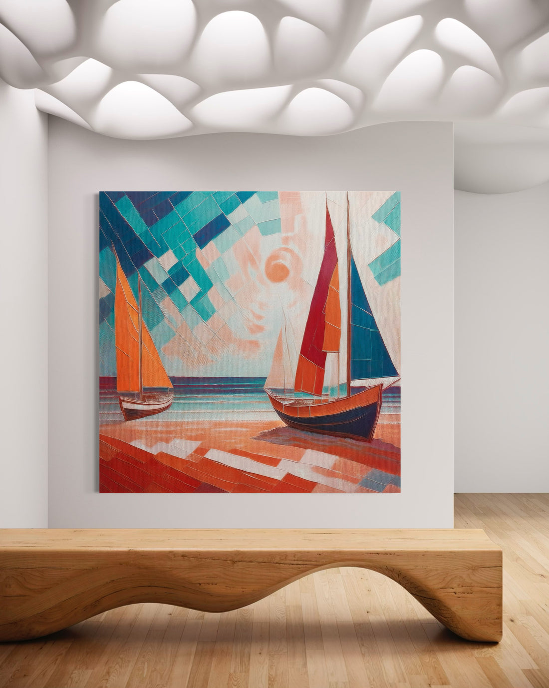 Scarlet Sails 4 Seascape Oil Paintings