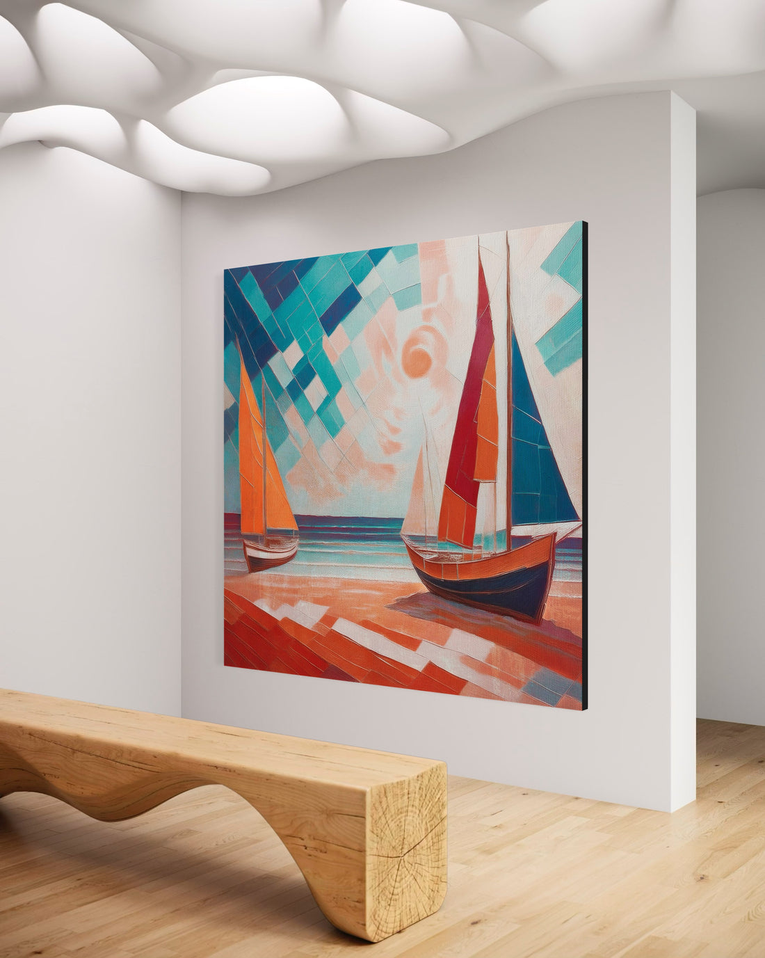 Scarlet Sails 4 Seascape Oil Paintings