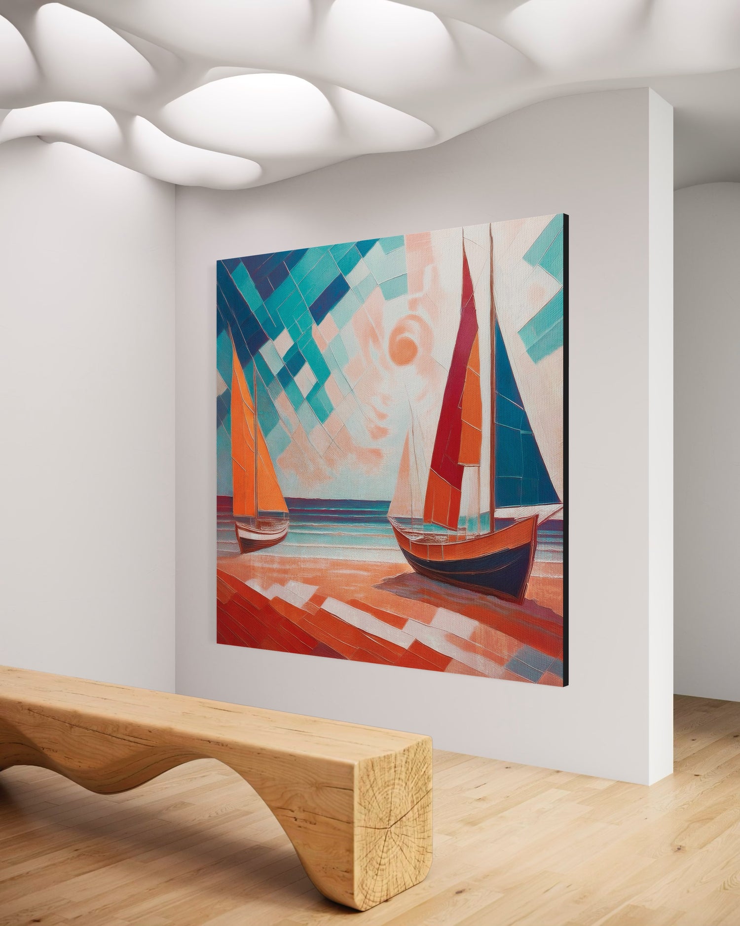 Scarlet Sails 4 Seascape Oil Paintings