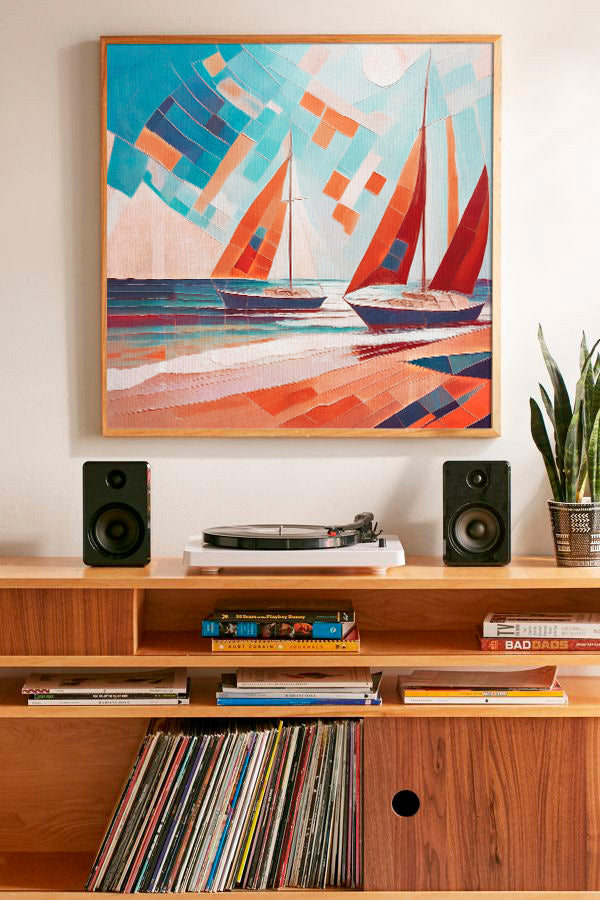 Scarlet Sails 5 Seascape Oil Paintings