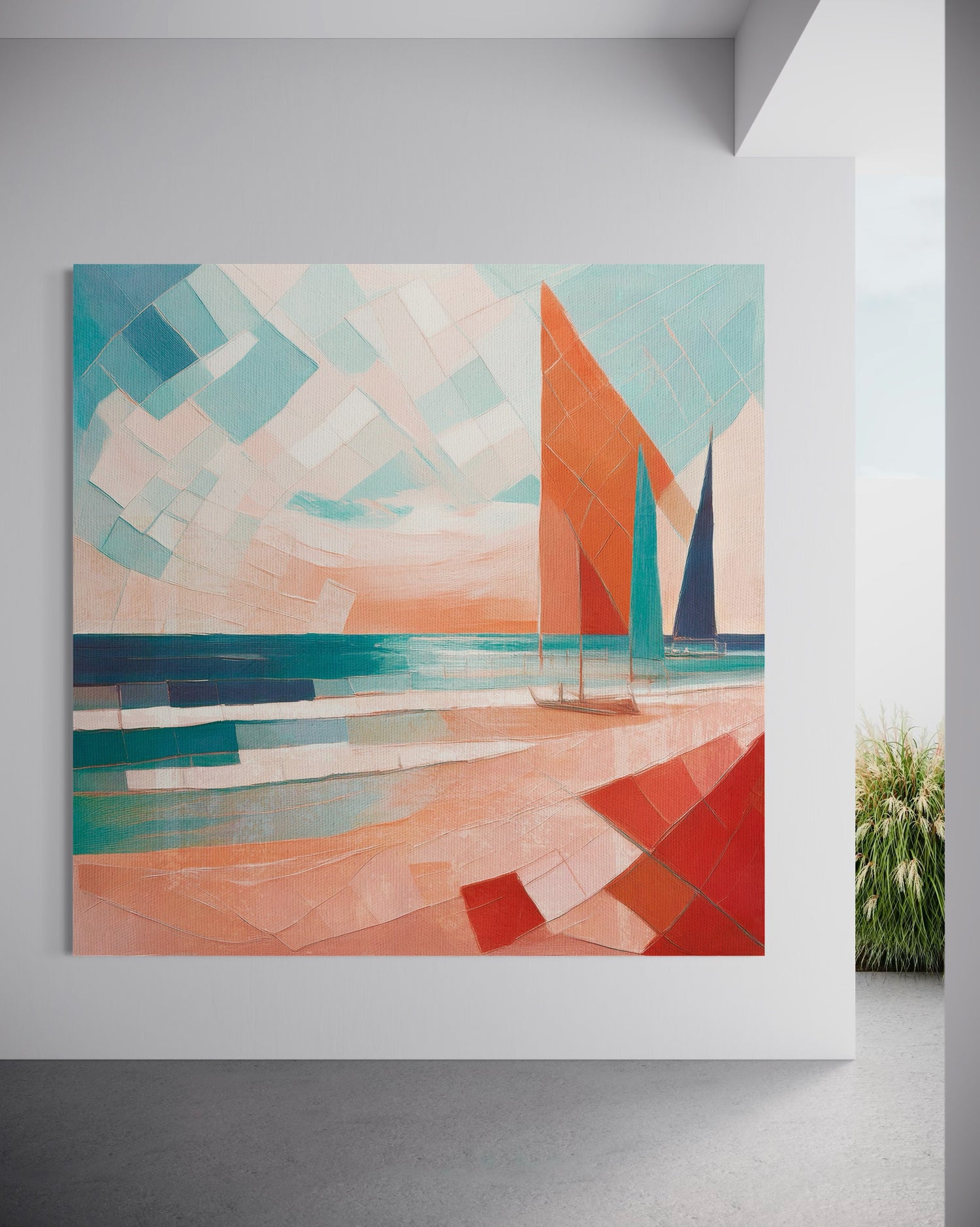 Scarlet Sails 6 Seascape Oil Paintings