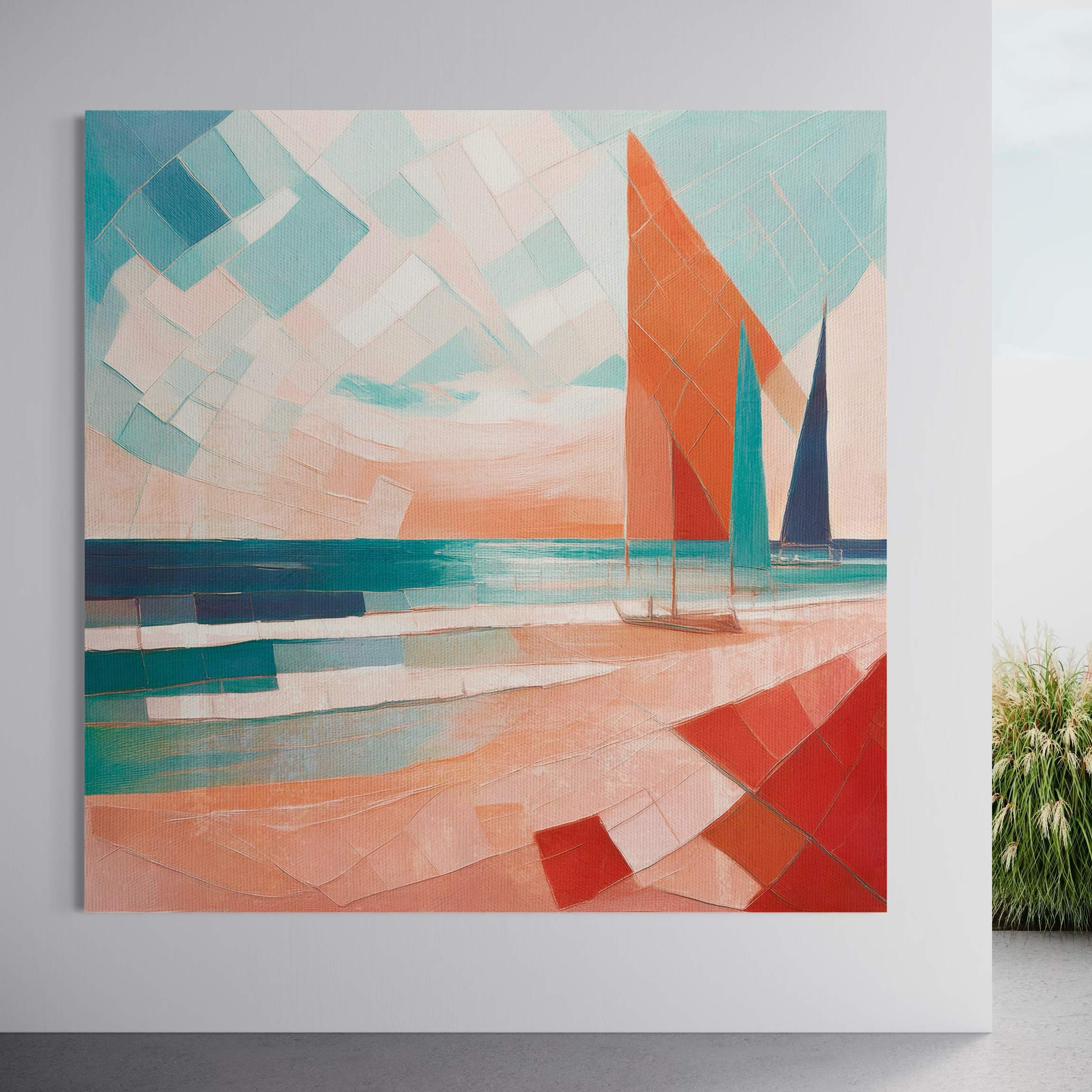 Scarlet Sails 6 Seascape Oil Paintings