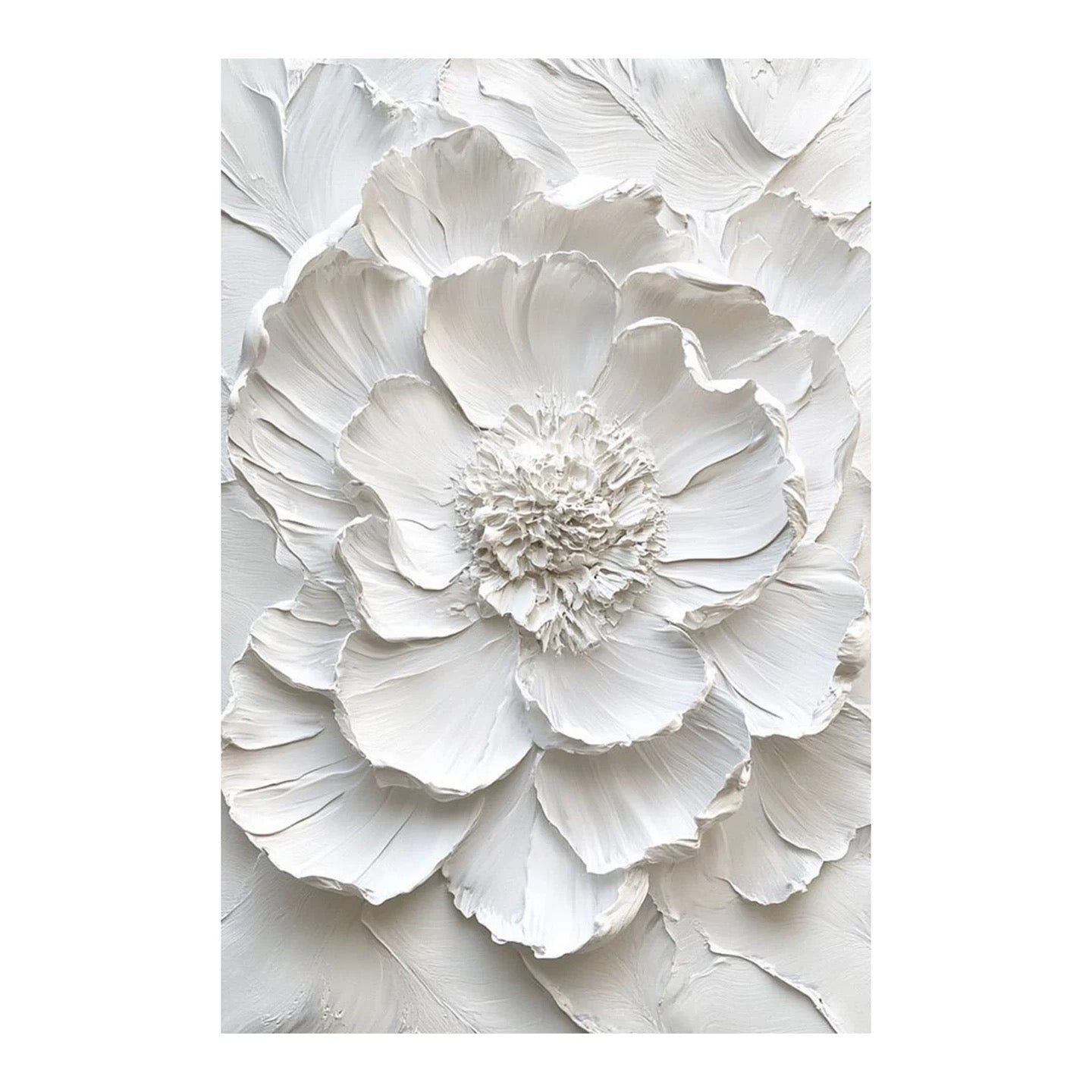 Sculpted Blossom Canvas Wall Art