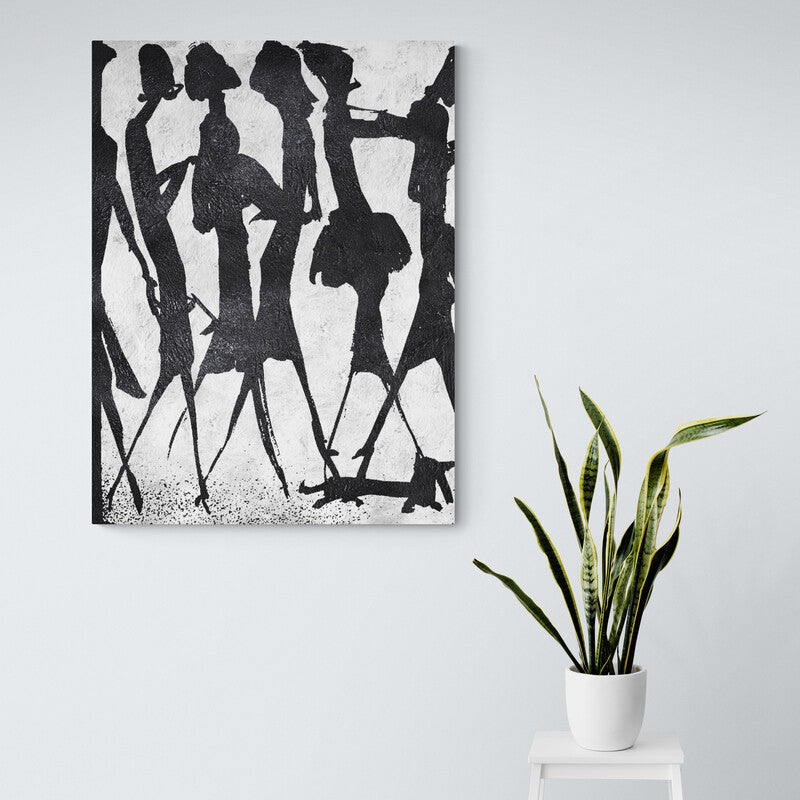 The Elites - Kline Collective Peintures en noir et blanc