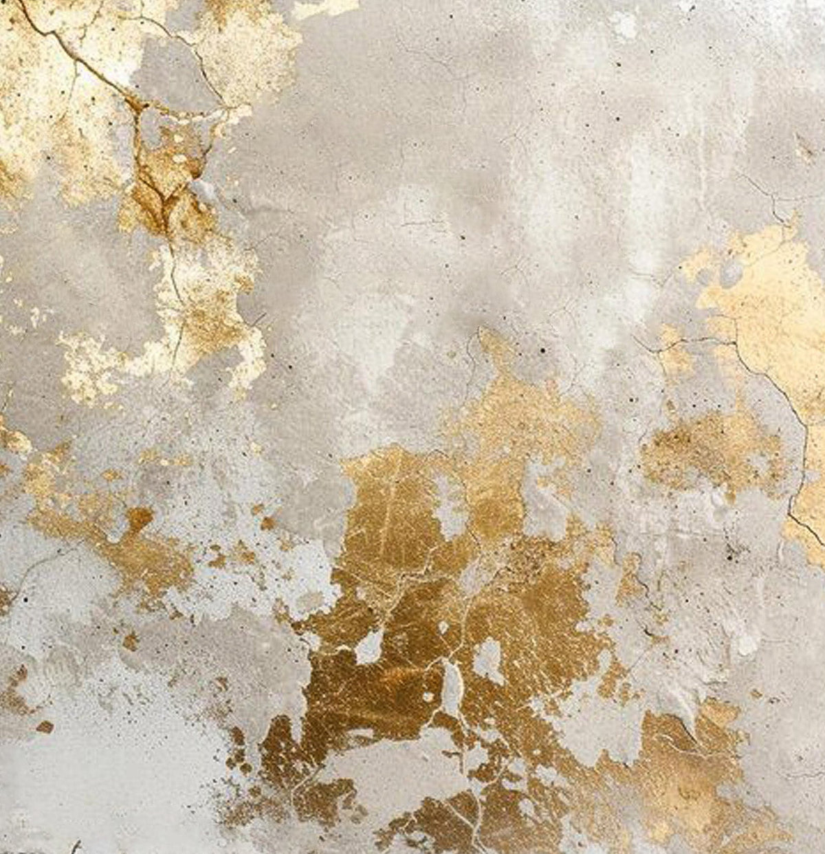 Abstract hand-painted wall art with gold and gray textures, perfect for elevating your living space. John Rey Uy
