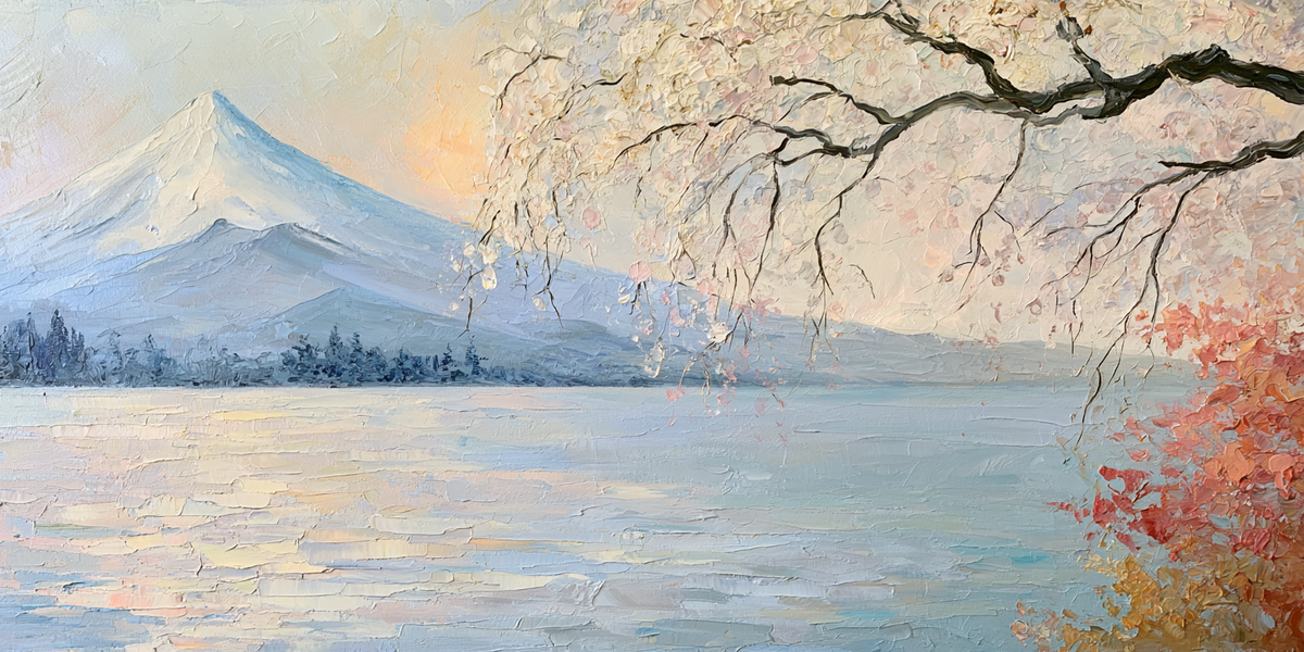 Spring Beneath Fuji 