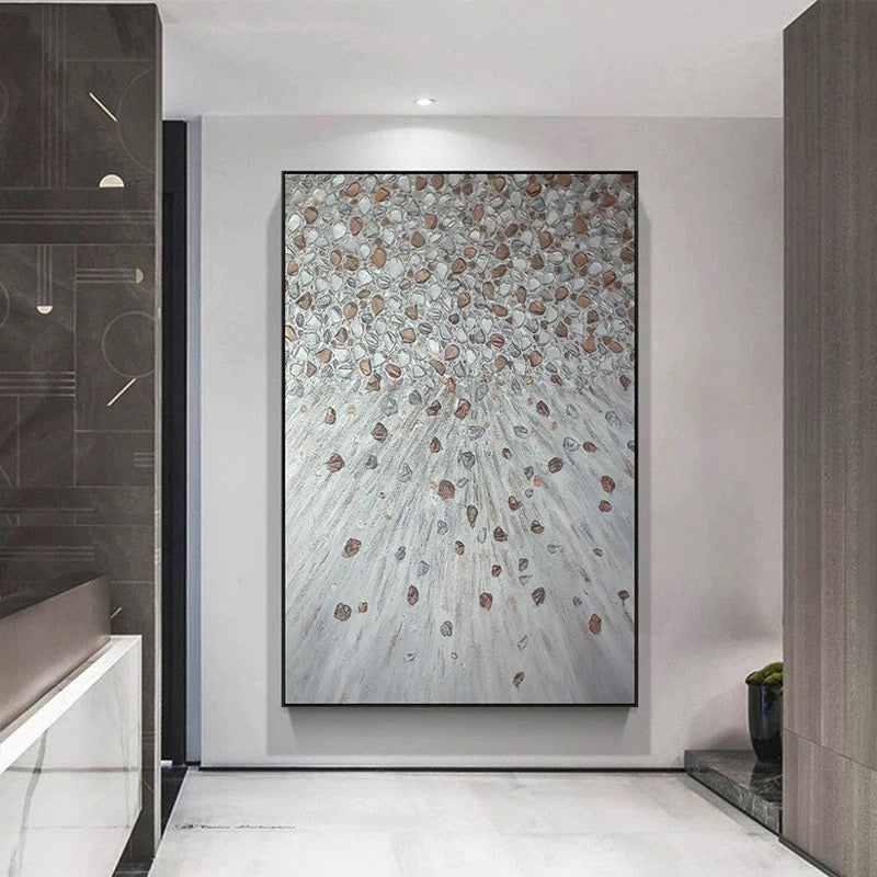 Stones Become Light - Hand Painting Dipinti di arte astratta