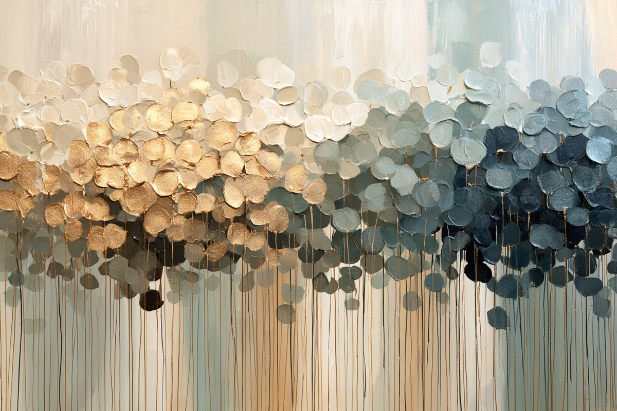 Textured Botanical Rain
