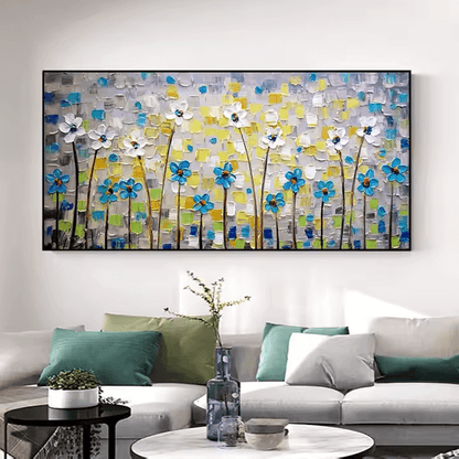Garden of Textured Petals - Hand Painting