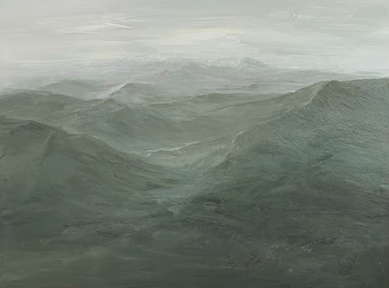 The Majestic 3 - Hand Painting Berge Wandkunst