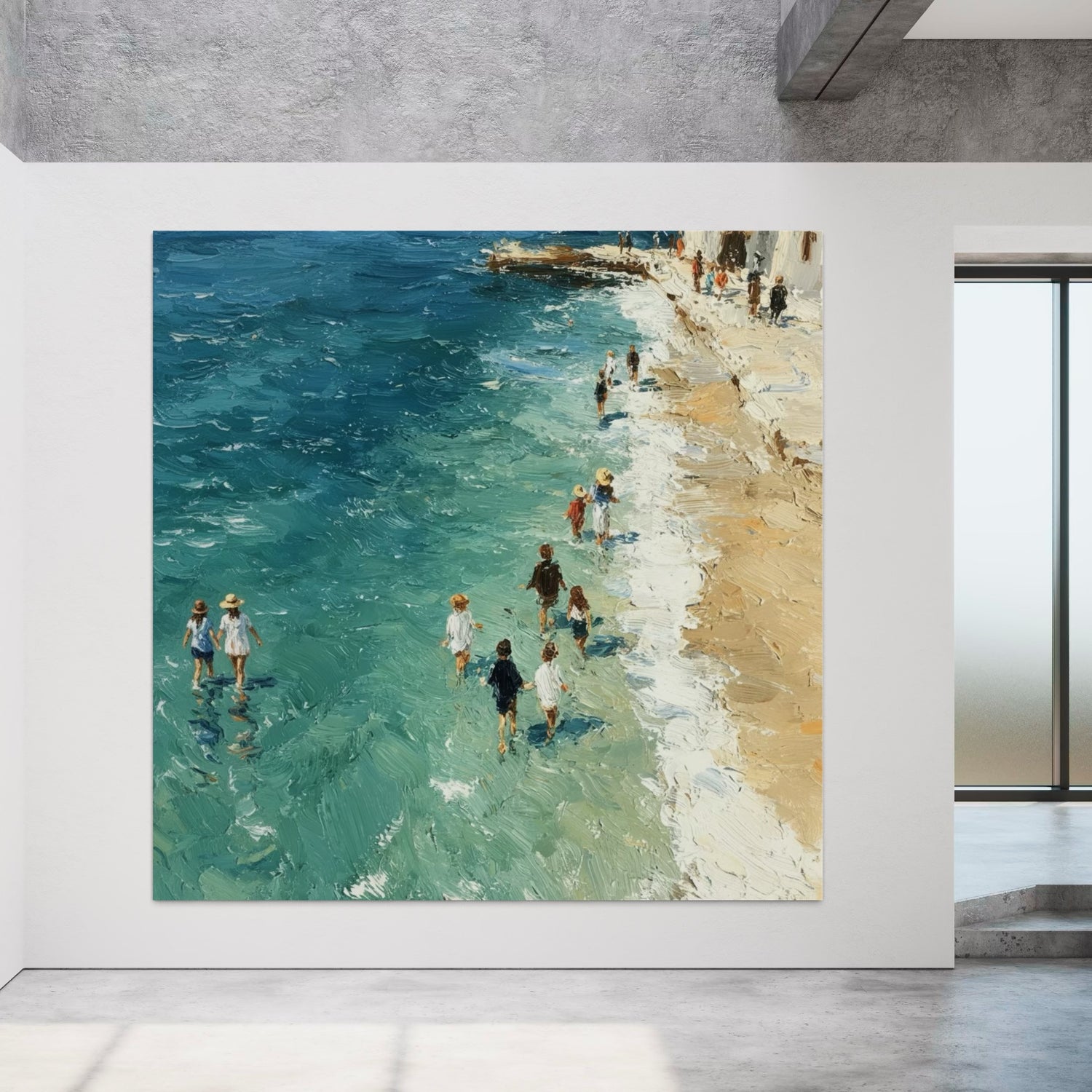 The Blue Shore Experience Blue Wall Art