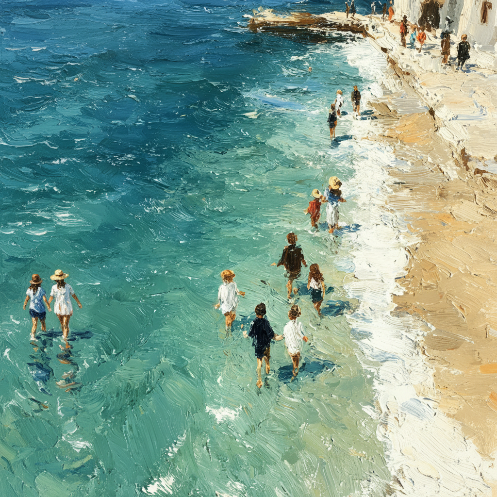 The Blue Shore Experience Blue Wall Art