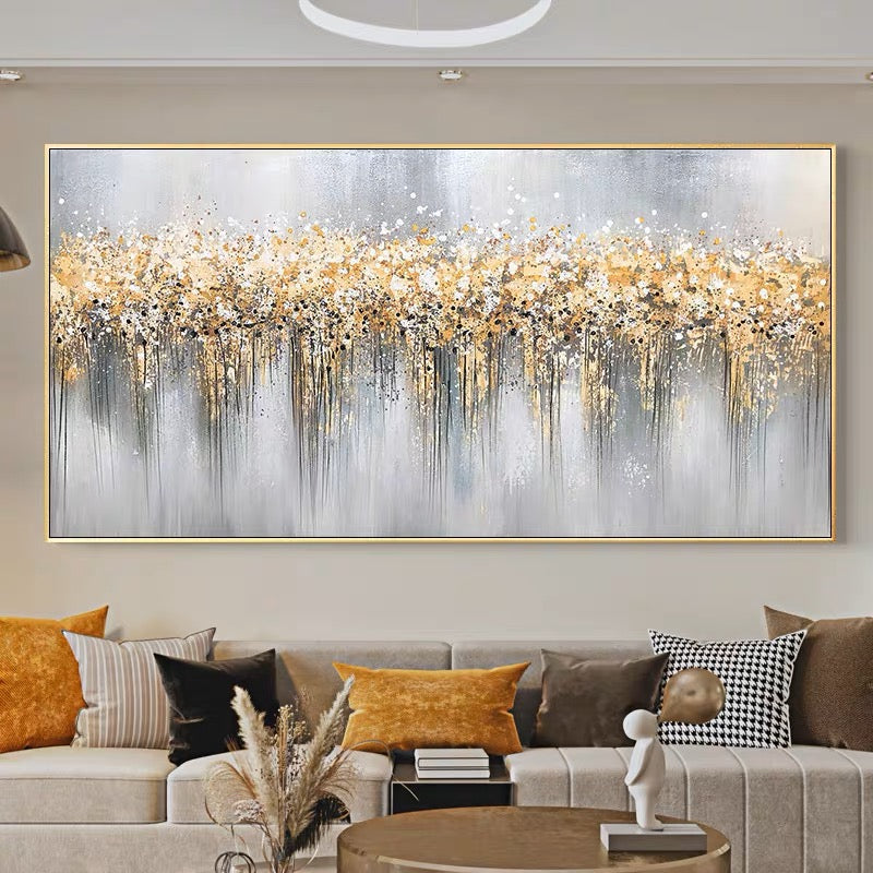 Vivid Glitterati - Rolled Canvas / 50x100cm / 20x39’’ - Hand Painting