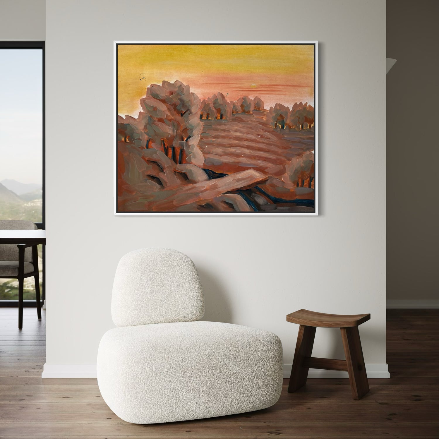 When the Sun Descends Lounge Wall Art