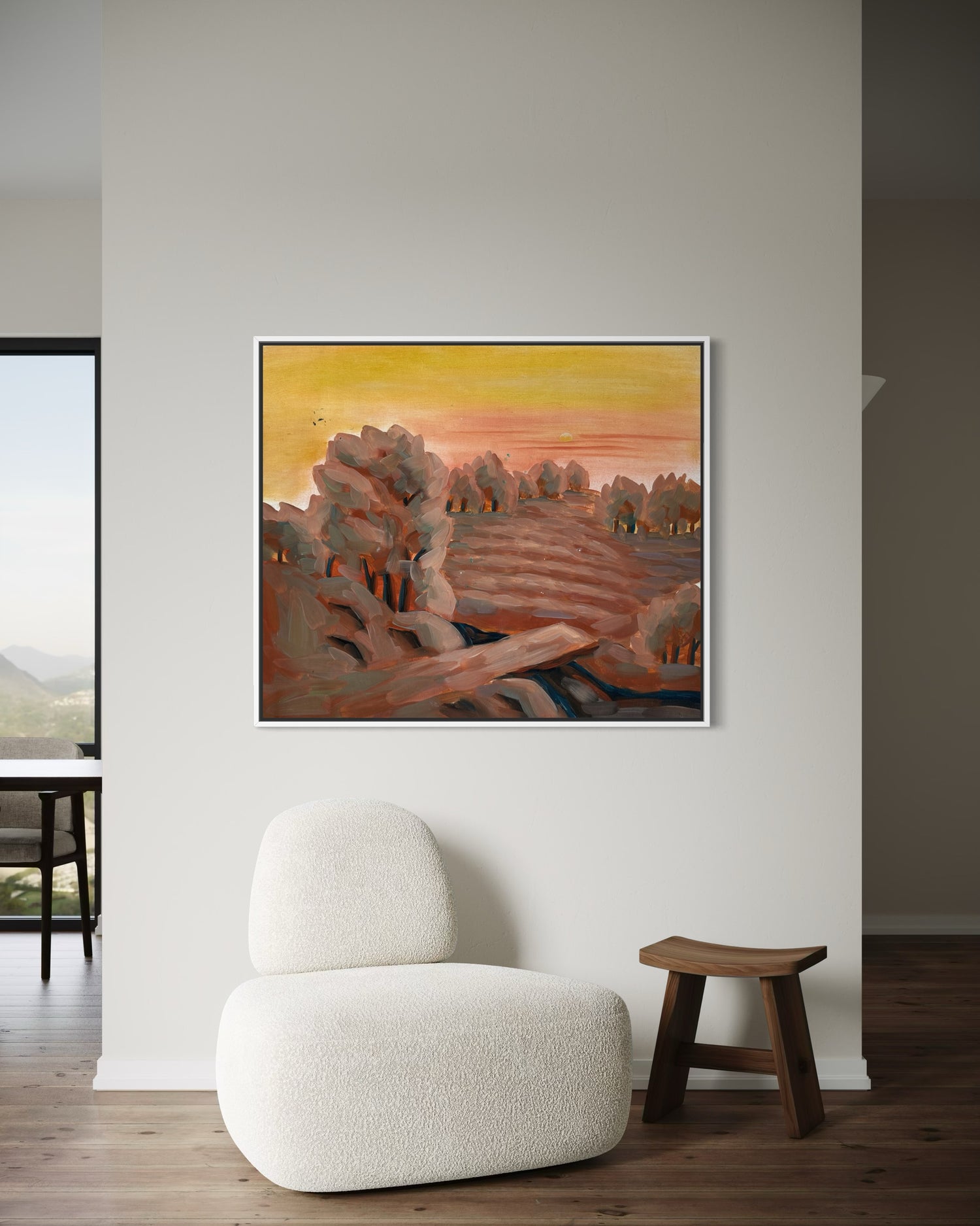 When the Sun Descends Lounge Wall Art
