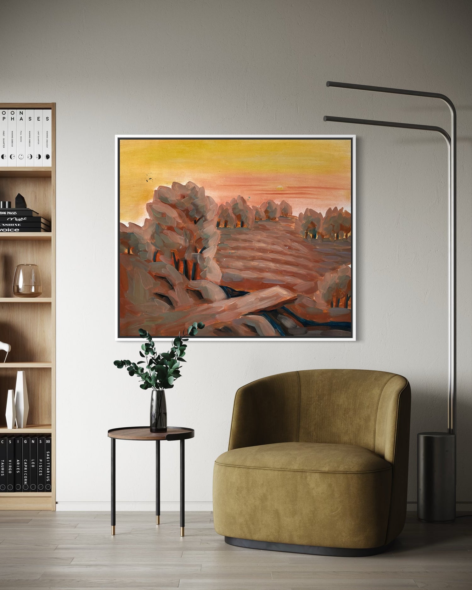 When the Sun Descends Lounge Wall Art