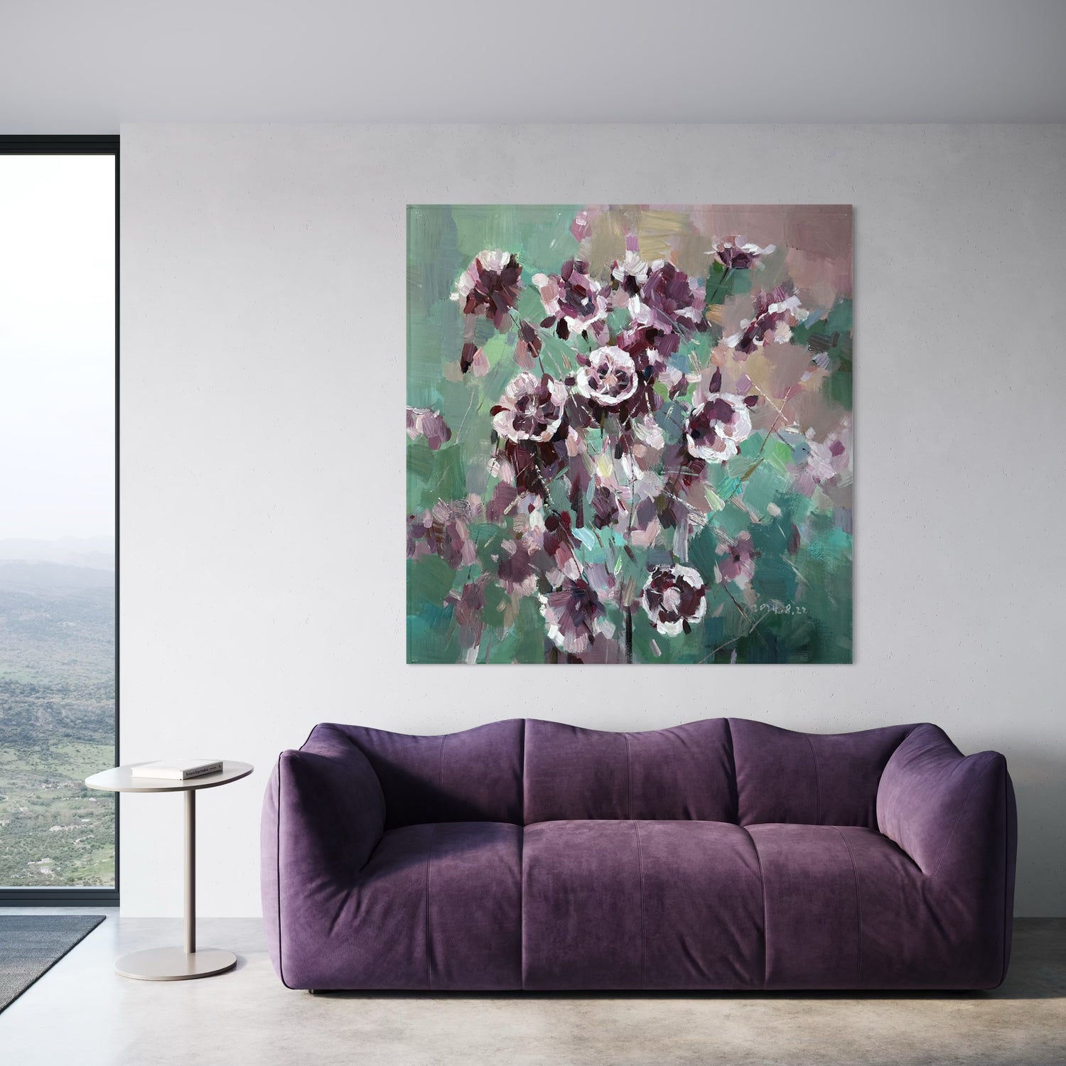 Whispers in Purple Lounge Wall Art