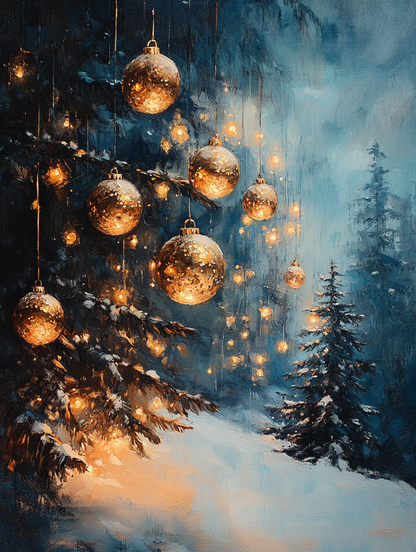 Winter Ornaments at Dusk