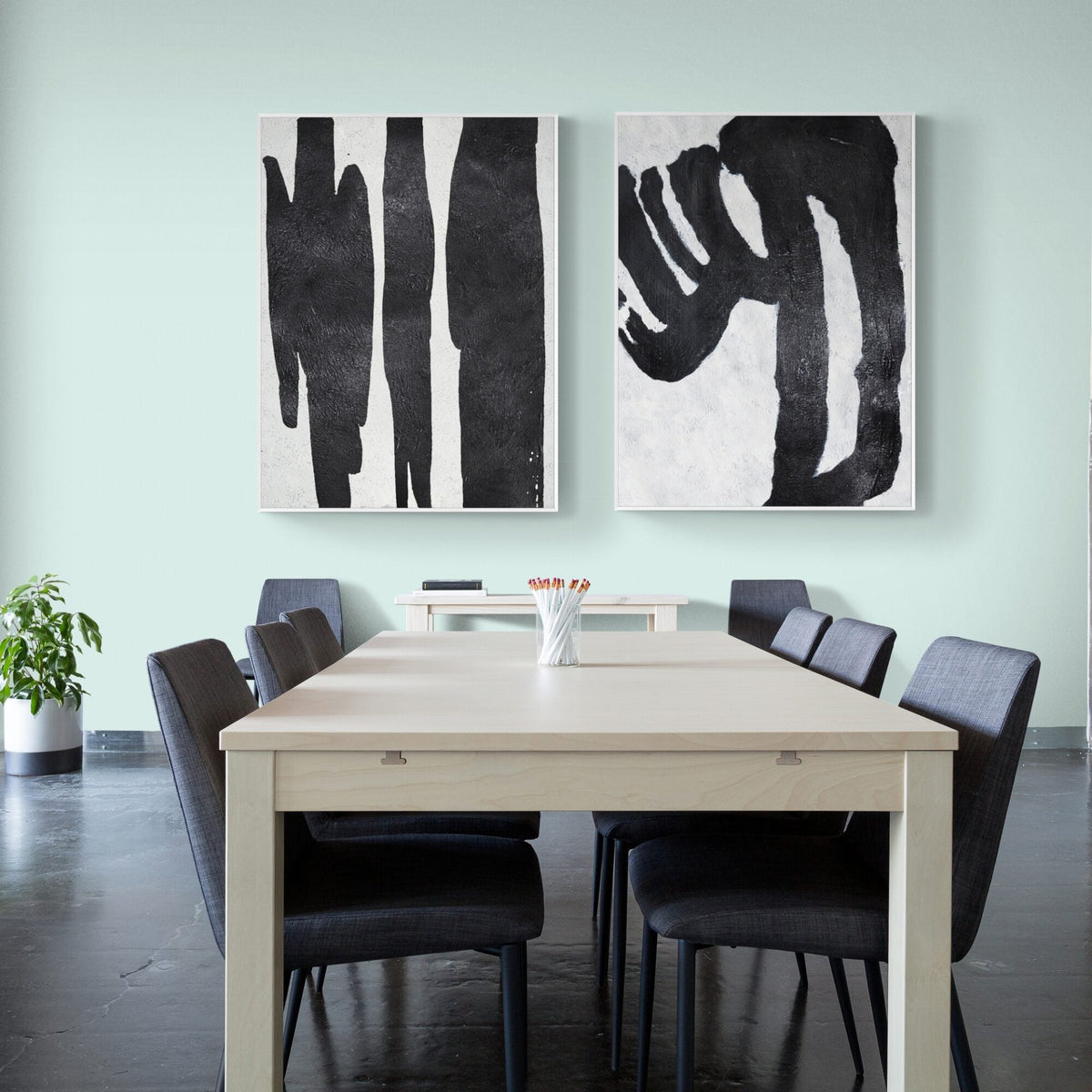Work Heartily - Kline Collective Ensemble de toile (2 pièces)